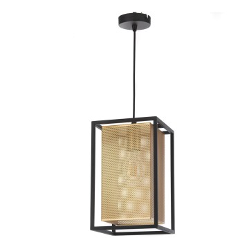 ONLI - Підвісна люстра MALIK 1xE27/22W/230V золотий/чорний