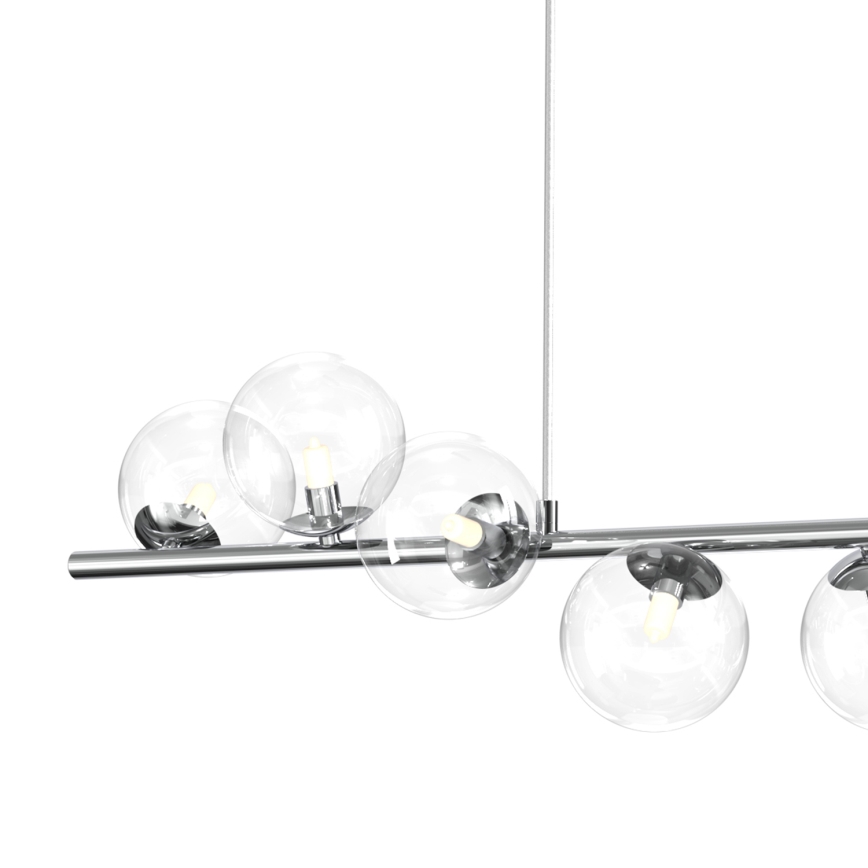 ОНЛІ - Підвісна люстра на тросі КІМБЕРЛІ 8×G9/6Вт/230В глянцевий хром