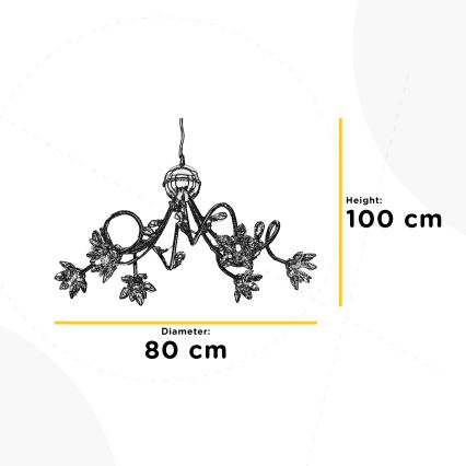 ONLI - Підвісна люстра NINFEA 6xG9/6W/230V