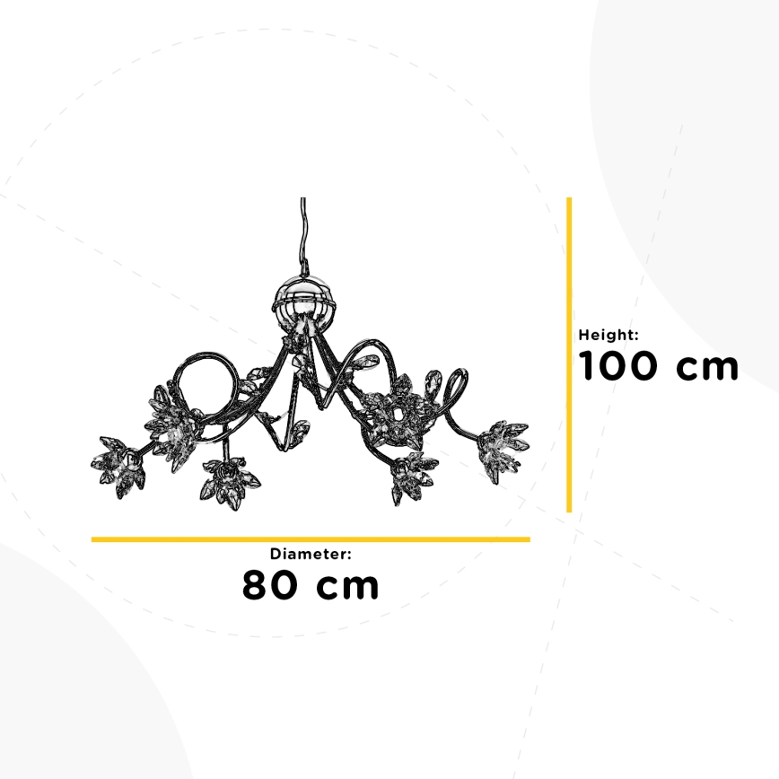 ONLI - Підвісна люстра NINFEA 6xG9/6W/230V