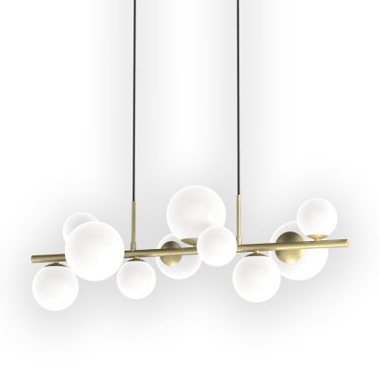 ONLI - Підвісна люстра PALOMA 10xG9/10W/230V золотий
