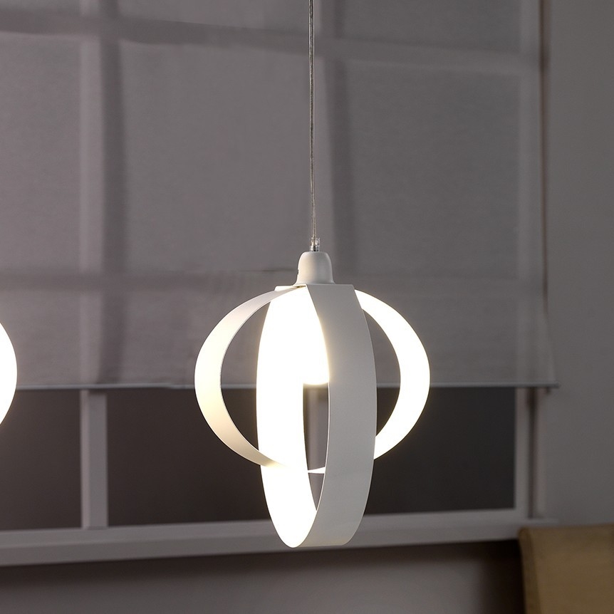 ONLI - Підвісна люстра SERENA 1xE27/22W/230V білий