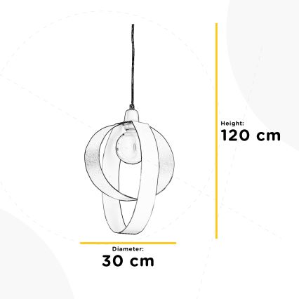 ONLI - Підвісна люстра SERENA 1xE27/22W/230V білий