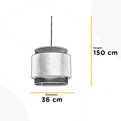 ONLI - Підвісна люстра VIENNA 1xE27/22W/230V
