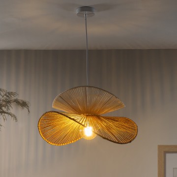 ONLI - Підвісний світильник на шнурі RINGO 1xE27/15W/230V рафія