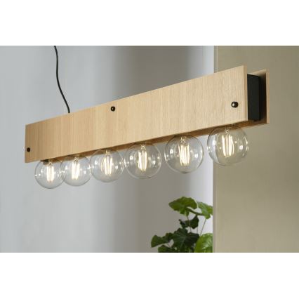 ONLI - Подвесная люстра ARGO 6xE27/22W/230V бежевый