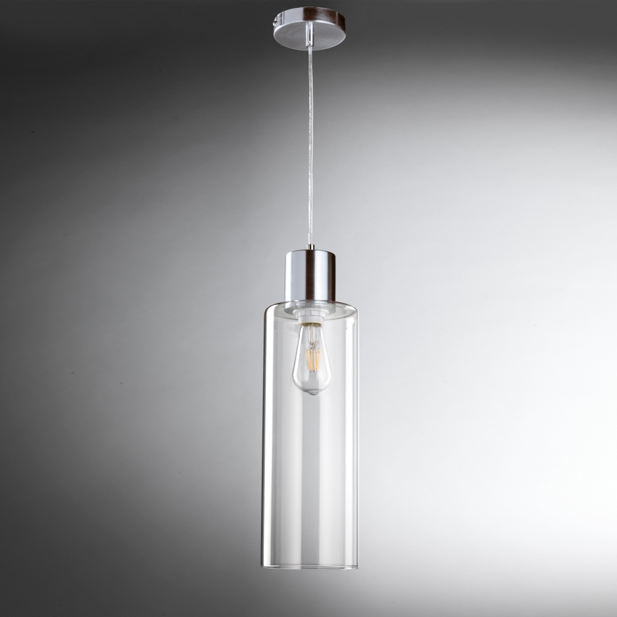ONLI - Подвесная люстра DODO 1xE27/22W/230V блестящий хром