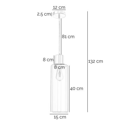 ONLI - Подвесная люстра DODO 1xE27/22W/230V медный