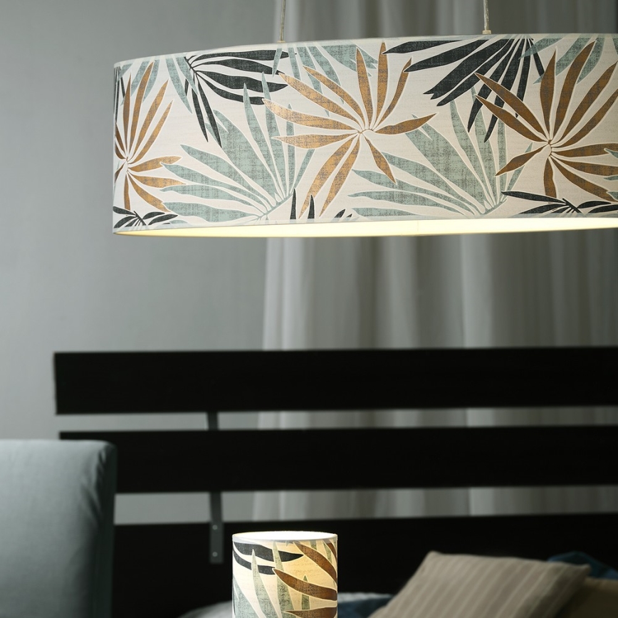 ONLI - Подвесная люстра FLORA 2xE27/22W/230V зеленый/золотистый