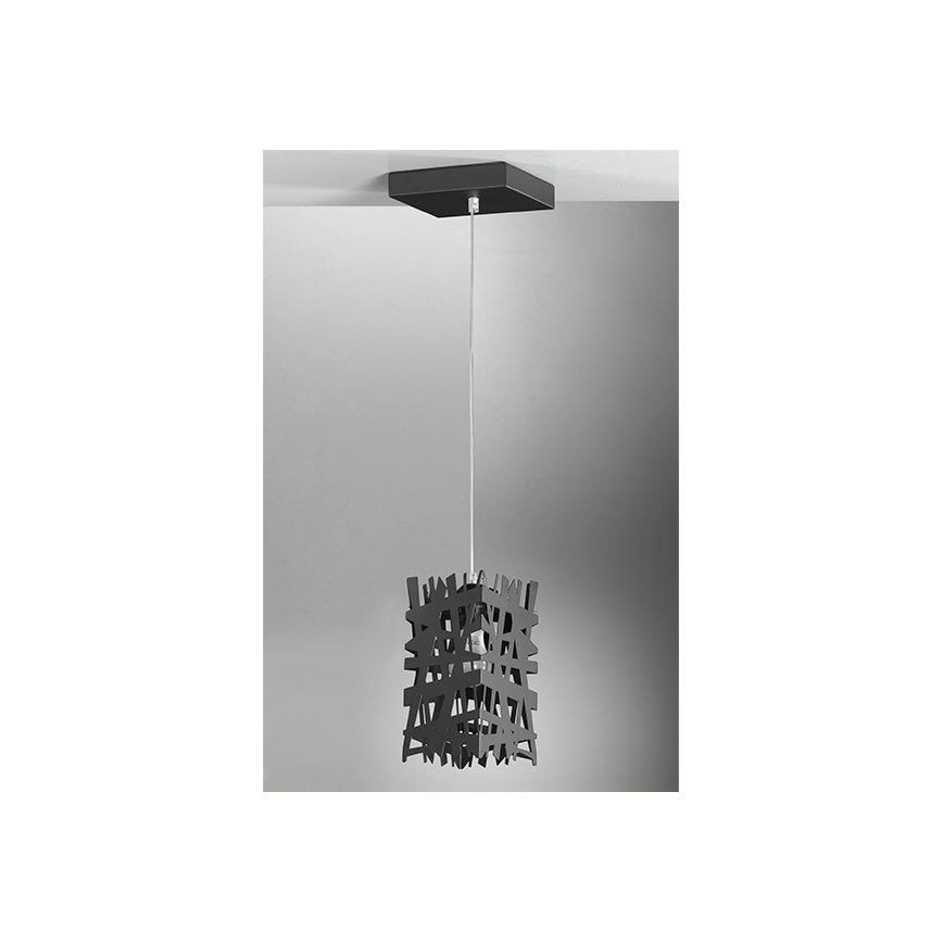 ONLI - Подвесная люстра FORESTA 1xE27/15W/230V черный