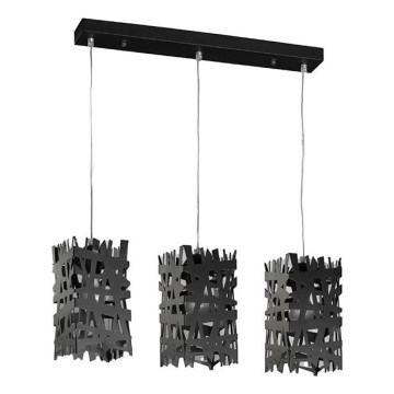 ONLI - Подвесная люстра FORESTA 3xE27/15W/230V черный