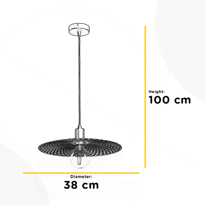 ONLI - Подвесная люстра GOLDEN 1xE27/22W/230V золотистый/черный