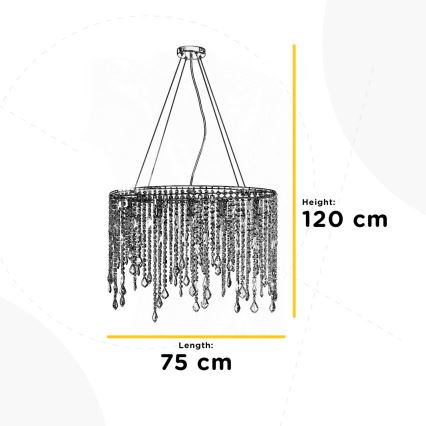ONLI - Подвесная люстра LAILA 5xE14/10W/230V