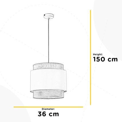 ONLI - Подвесная люстра LICIA 1xE27/22W/230V