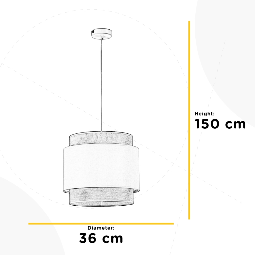 ONLI - Подвесная люстра LICIA 1xE27/22W/230V