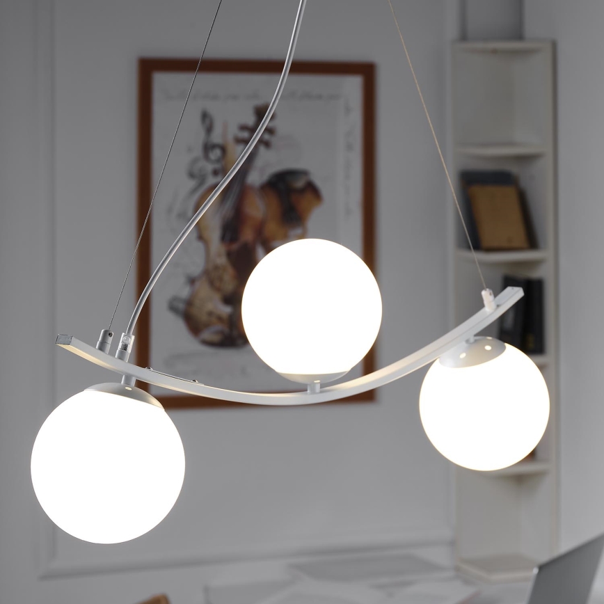 ONLI - Подвесная люстра TRIO 3xE14/6W/230V белый