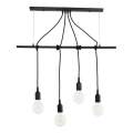 ONLI - Подвесная люстра WIRE 4xE27/15W/230V черный