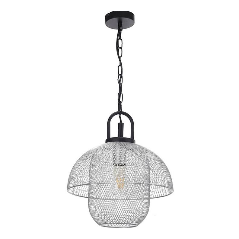 ONLI - Подвесная люстра ZAIR 1xE27/22W/230V черный/серебристый