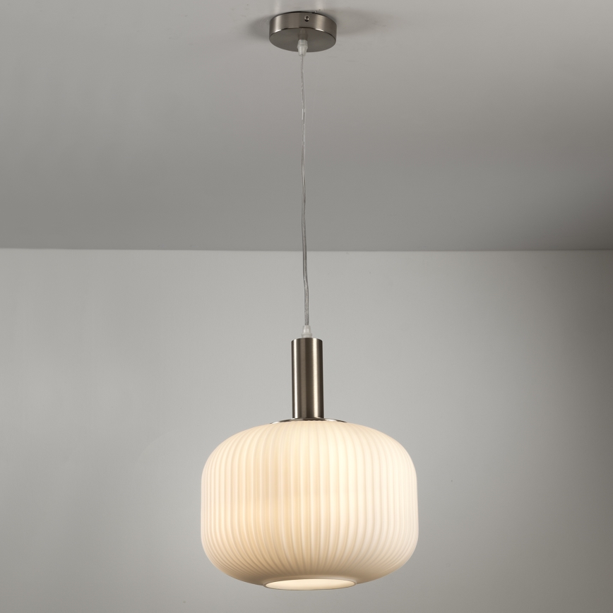 ONLI - Подвесной светильник на тросе DOROTY 1xE27/15W/230V белый/глянцевый хром
