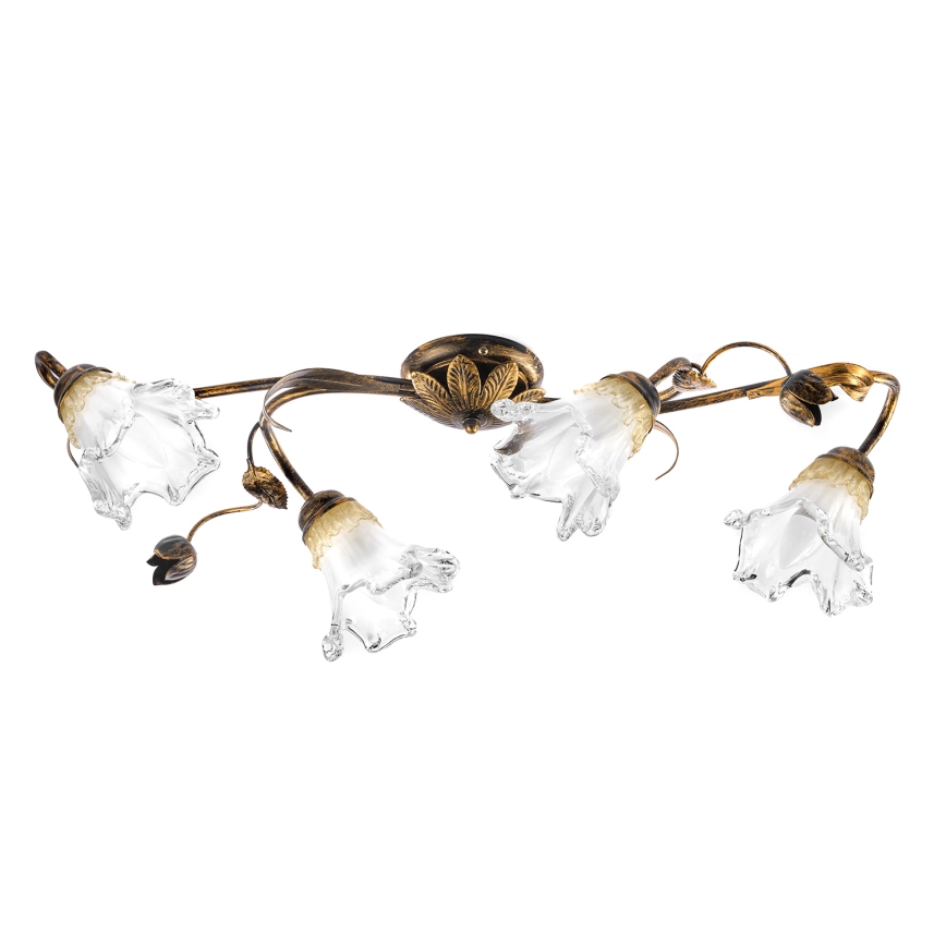 ONLI - Потолочный светильник ARIANNA 4xE14/6W/230V бронзовый