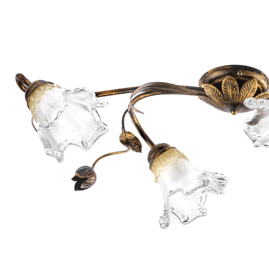 ONLI - Потолочный светильник ARIANNA 4xE14/6W/230V бронзовый