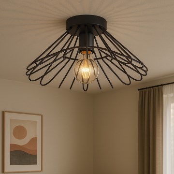 ONLI - Потолочный светильник DUCCIO 1xE27/22W/230V диаметр 60 см черный