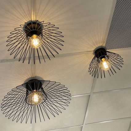 ONLI - Потолочный светильник DUCCIO 1xE27/22W/230V диаметр 60 см черный