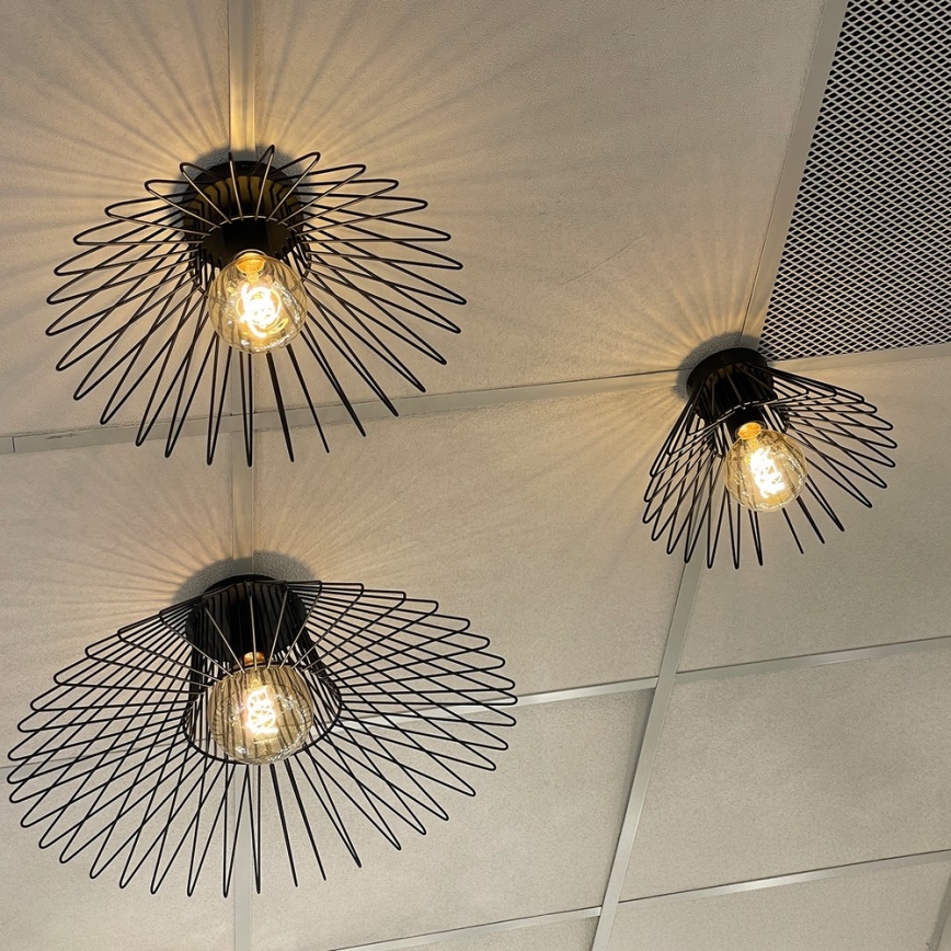 ONLI - Потолочный светильник DUCCIO 1xE27/22W/230V диаметр 60 см черный