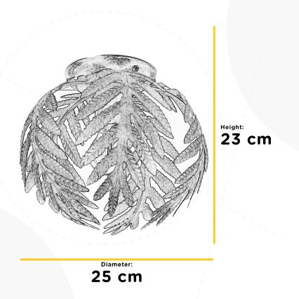 ONLI - Потолочный светильник FELCE 1xE27/22W/230V бронзовый