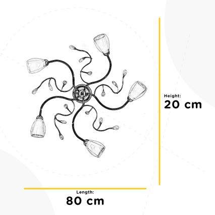 ONLI - Потолочный светильник SHARON 5xE14/6W/230V