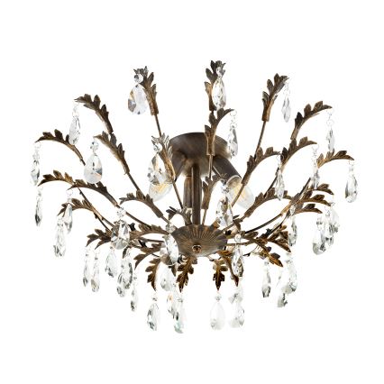 ONLI - Потолочный светильник TERESA 3xE14/6W/230V бронзовый