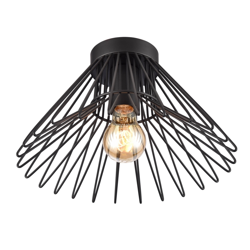 ONLI - Потолочный светильник DUCCIO 1xE27/22W/230V диаметр 30 см черный