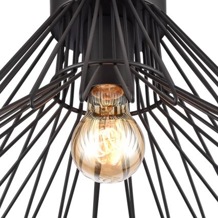ONLI - Потолочный светильник DUCCIO 1xE27/22W/230V диаметр 30 см черный