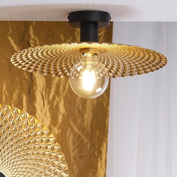 ONLI - Потолочный светильник GOLDEN 1xE27/22W/230V диаметр 38 см золотистый/черный