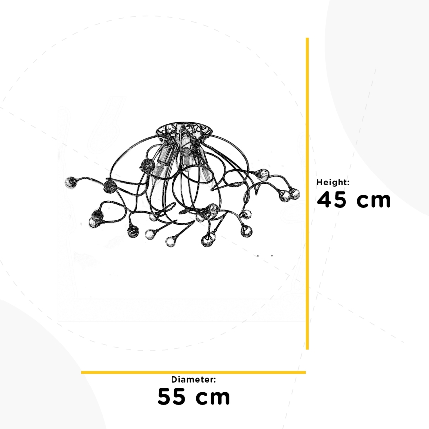 ONLI - Пристельова люстра TRILLY 3xE14/6W/230V