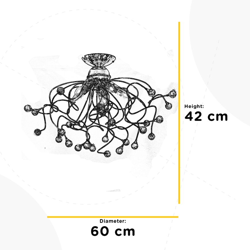 ONLI - Пристельова люстра TRILLY 5xE14/6W/230V