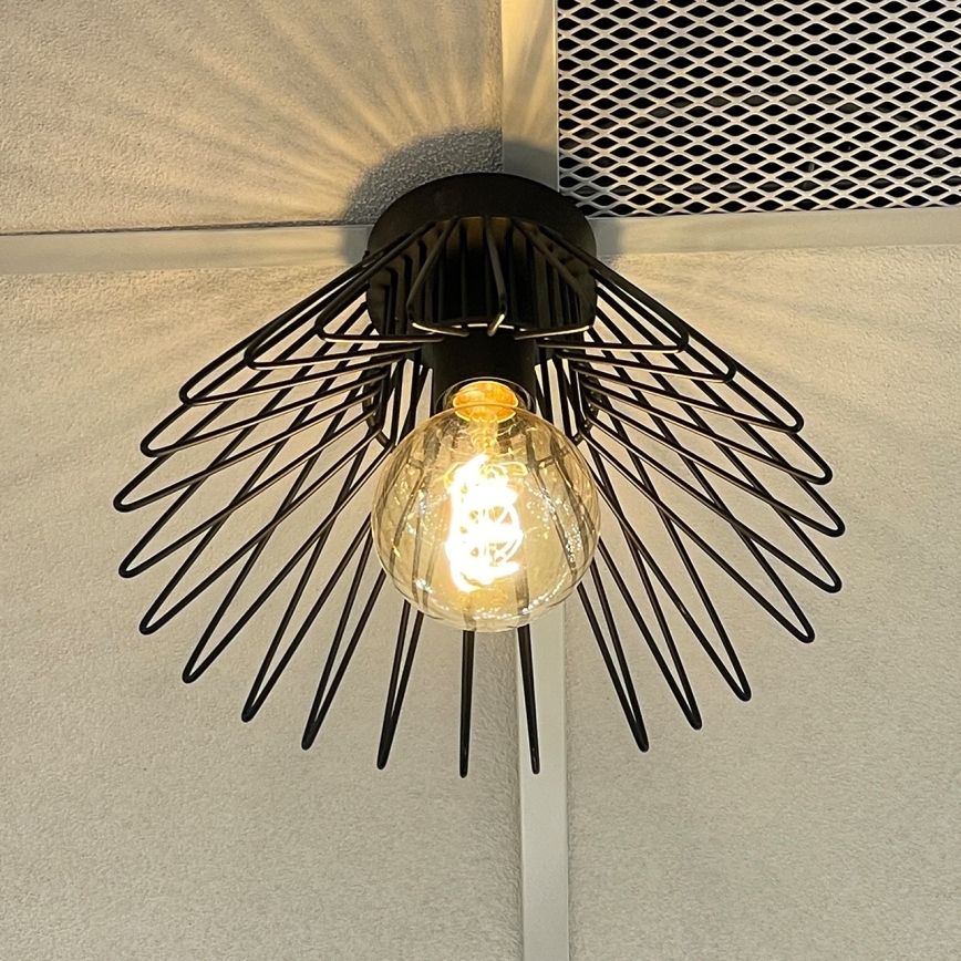 ONLI - Стельовий світильник DUCCIO 1xE27/22W/230V діаметр 30 см чорний