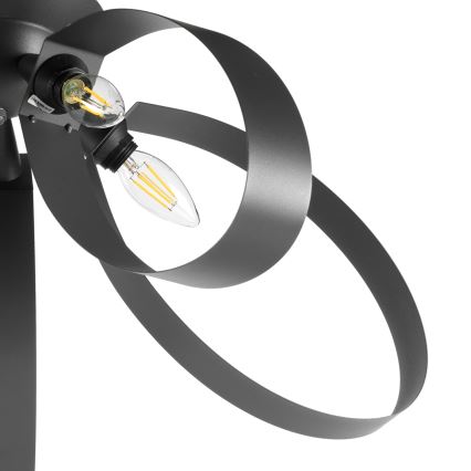 ONLI - Стельовий світильник SERENA 5xE14/6W/230V чорний