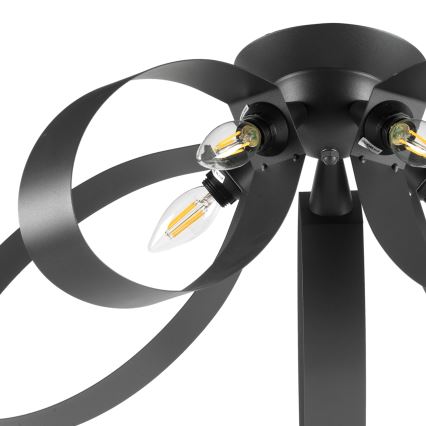 ONLI - Стельовий світильник SERENA 5xE14/6W/230V чорний