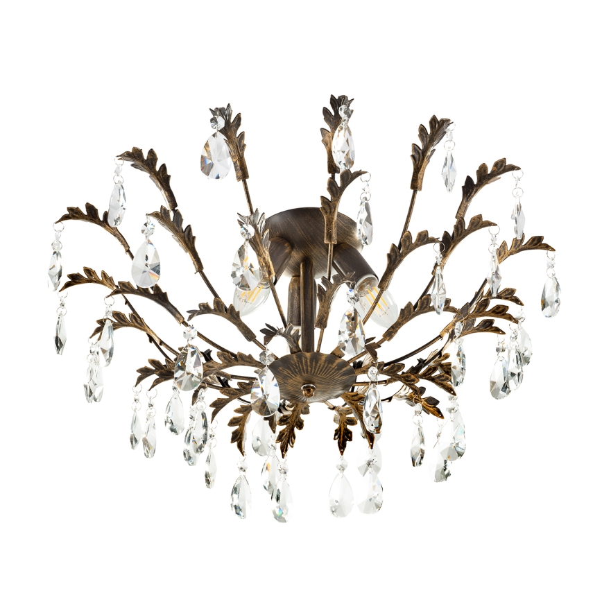 ONLI - Стельовий світильник TERESA 3xE14/6W/230V бронзовий