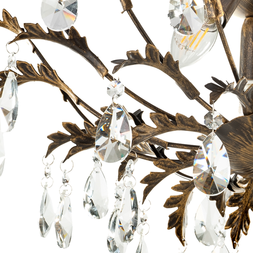 ONLI - Стельовий світильник TERESA 3xE14/6W/230V бронзовий