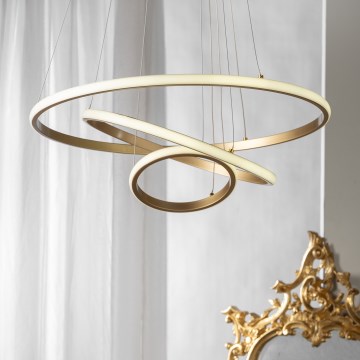 ONLI - светодиодная люстра на тросе NOELIA LED/40W/230V золотая