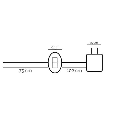 ONLI - Светодиодная настольная лампа DAFNE LED/12W/230V 4000K 48 см черный