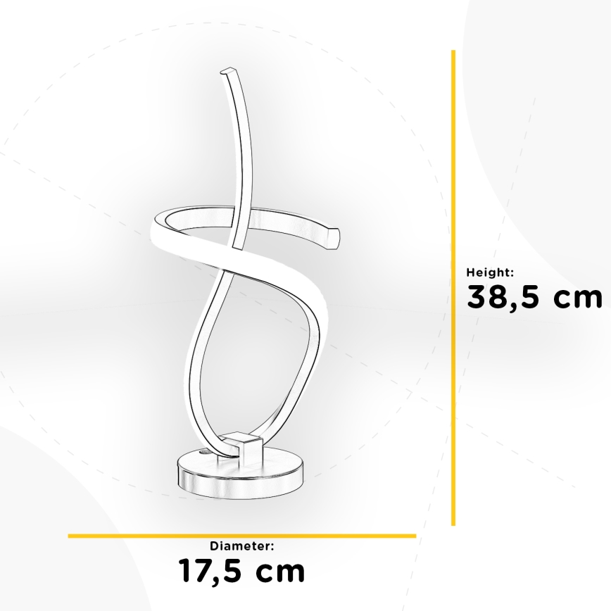 ONLI - Светодиодная настольная лампа KIRA LED/12W/230V 4000K 38,5 см золотистый