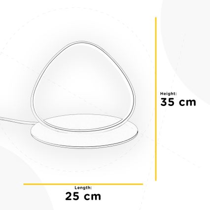 ONLI - Светодиодная настольная лампа ROMEO LED/16W/230V 4000K 35 см белый