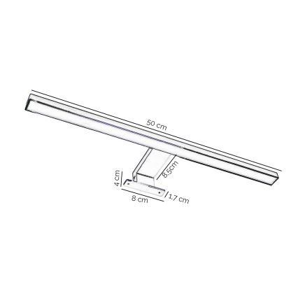 ONLI - Светодиодная подсветка для зеркала в ванной комнате NEMO LED/5,5W/230V 4000K 50 cm IP44 матовый хром
