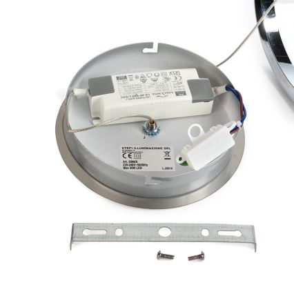 ONLI - Светодиодная подвесная люстра LOOP LED/40W/230V 4000K блестящий хром