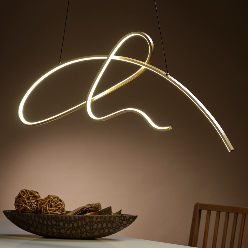 ONLI - Светодиодная подвесная люстра SIGN LED/42W/230V 4000K золотистый