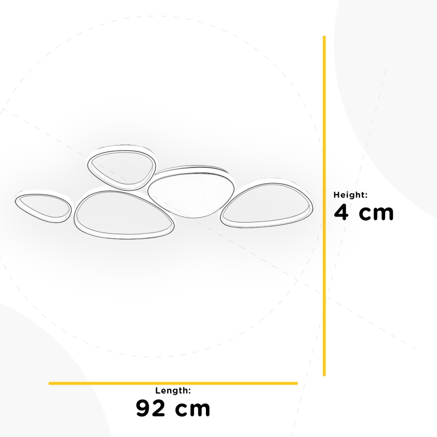 ONLI - Светодиодный потолочный светильник ROMEO LED/48W/230V 4000K белый