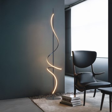 ONLI - Светодиодный торшер TWIST LED/24W/230V 4000K черный